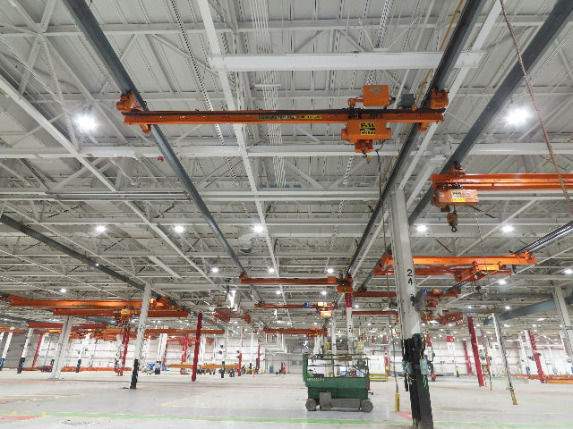 Cleveland Tramrail P&H 1/2 Ton Single Girder Underhung Bridge Crane 21' Span