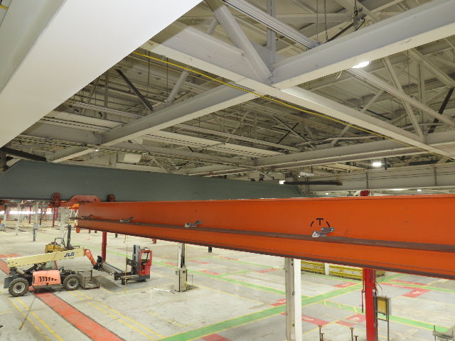 Cleveland Tramrail P&H 2 Ton Single Girder Underhung Bridge Crane 45' 10" Span