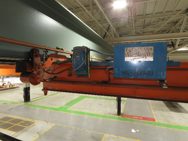 Cleveland Tramrail P&H 2 Ton Single Girder Underhung Bridge Crane 45' 10" Span