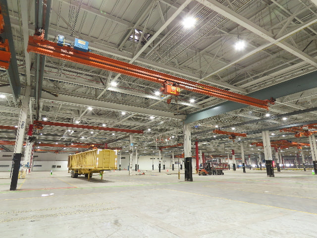 Cleveland Tramrail P&H 2 Ton Single Girder Underhung Bridge Crane 45' 10" Span