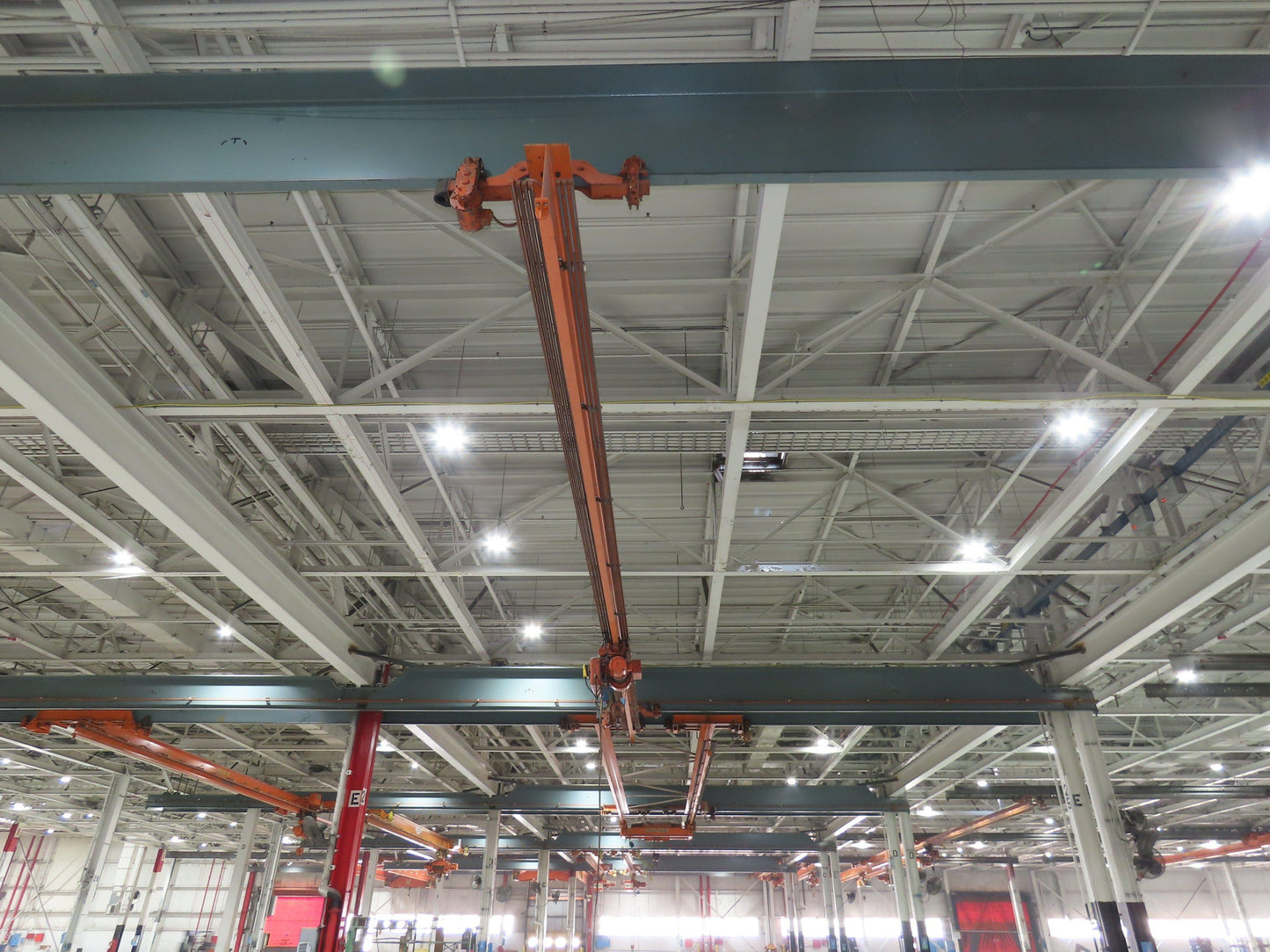 Cleveland Tramrail P&H 2 Ton Single Girder Underhung Bridge Crane 45' 10" Span
