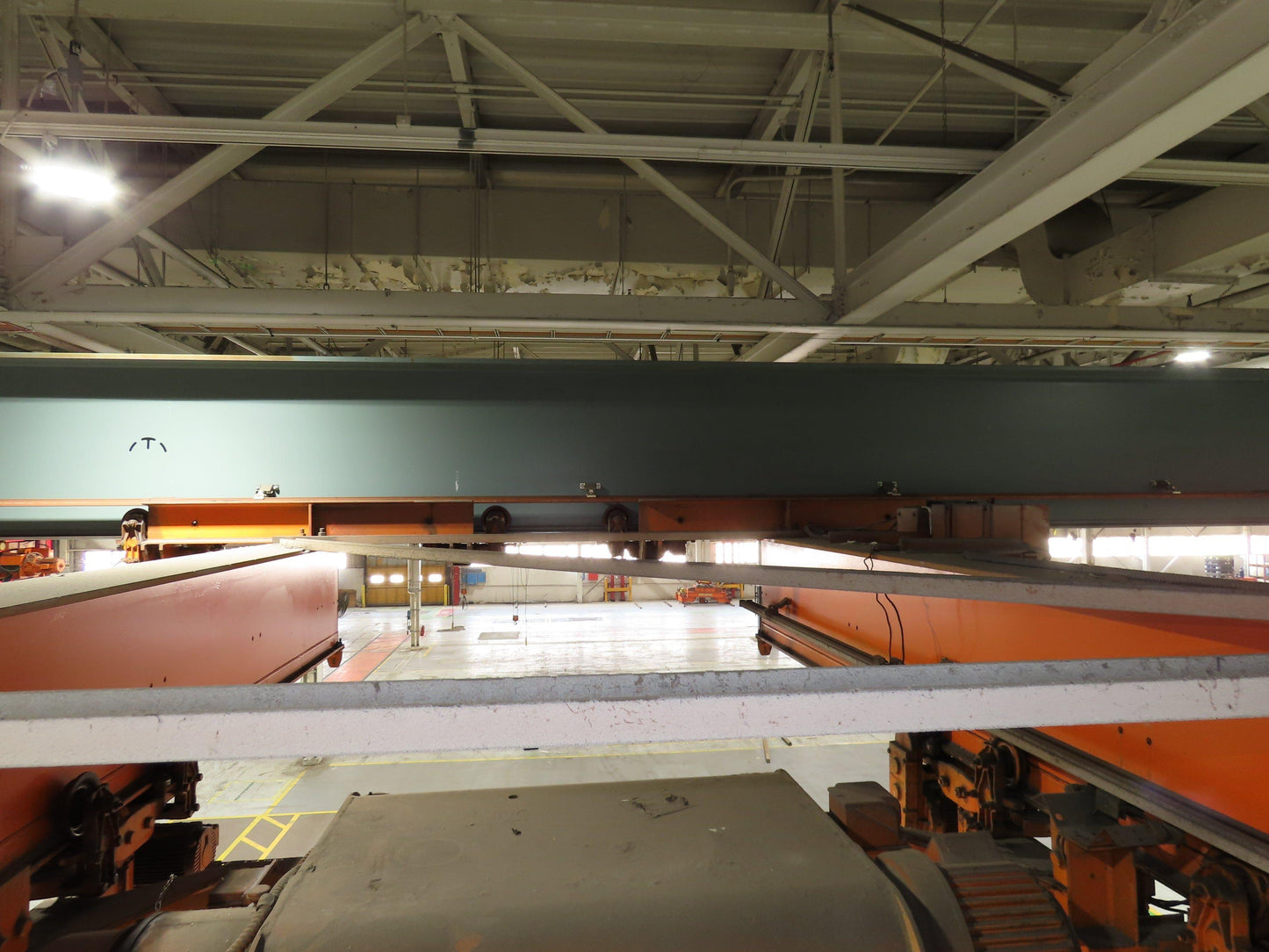 Cleveland Tramrail P&H 6 Ton Double Girder Underhung Bridge Crane 45' 10" Span