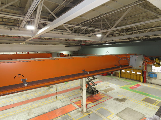 Cleveland Tramrail P&H 5 Ton Underhung Bridge Crane 45' 10" Span Magnetek Remote