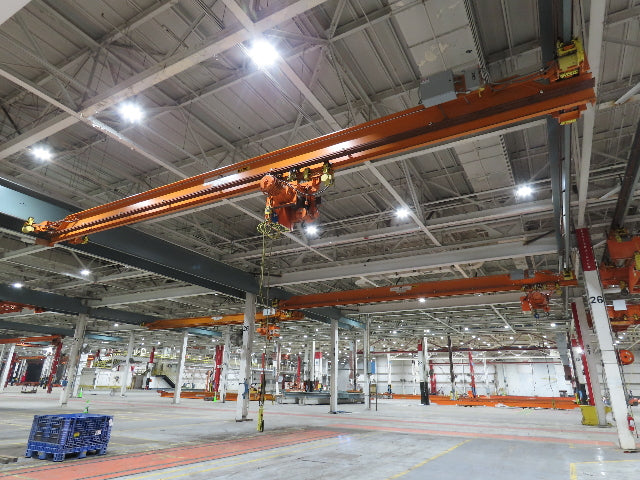 Cleveland Tramrail P&H 5 Ton Underhung Bridge Crane 45' 10" Span Magnetek Remote