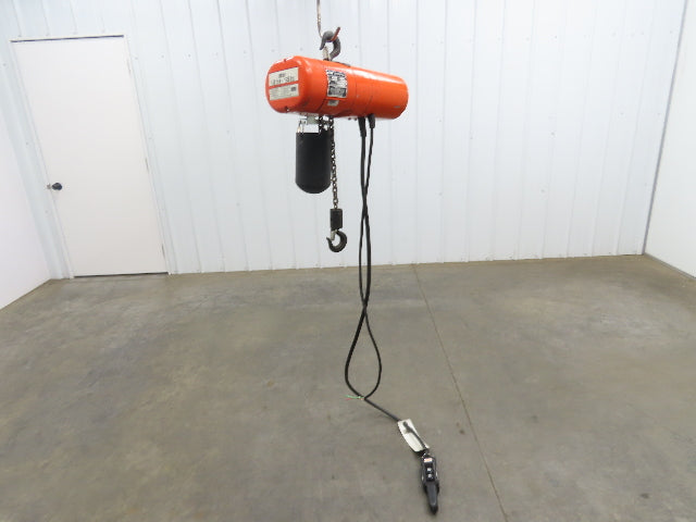 CM Lodestar A Electric Chain Hoist 1/8 Ton 250 LB 32 FPM Variable Speed 8' Lift