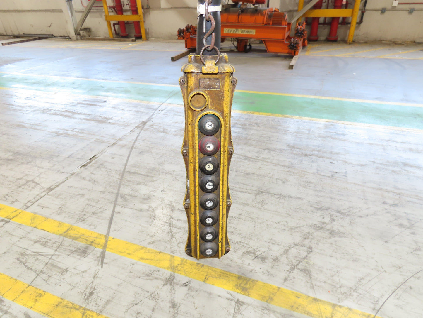 Cleveland Tramrail P&H 3 Ton Single Girder Underhung Bridge Crane 44' 6" Span