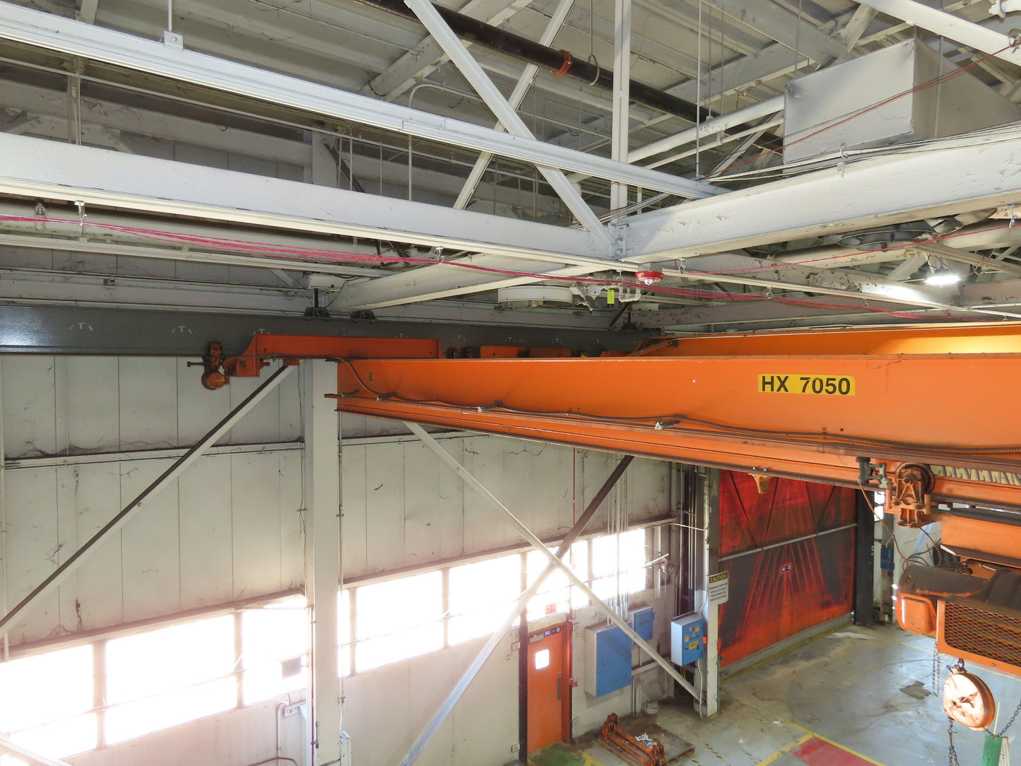 Cleveland Tramrail P&H 3 Ton Single Girder Underhung Bridge Crane 44' 6" Span