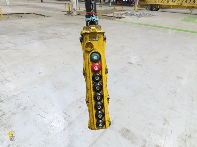 Cleveland Tramrail P&H 1 Ton Single Girder Underhung Bridge Crane 45' 10" Span