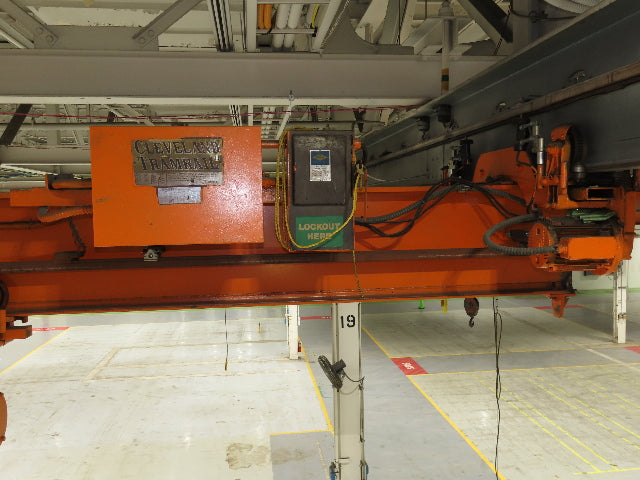 Cleveland Tramrail P&H 2 Ton Single Girder Underhung Bridge Crane 45' 10" Span