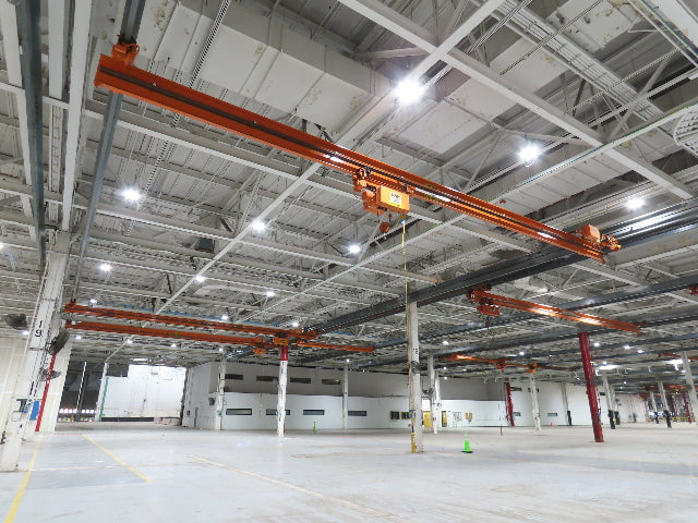 Cleveland Tramrail P&H 2 Ton Single Girder Underhung Bridge Crane 45' 10" Span