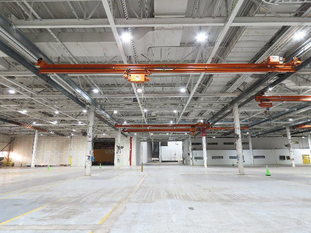 Cleveland Tramrail P&H 2 Ton Single Girder Underhung Bridge Crane 45' 10" Span