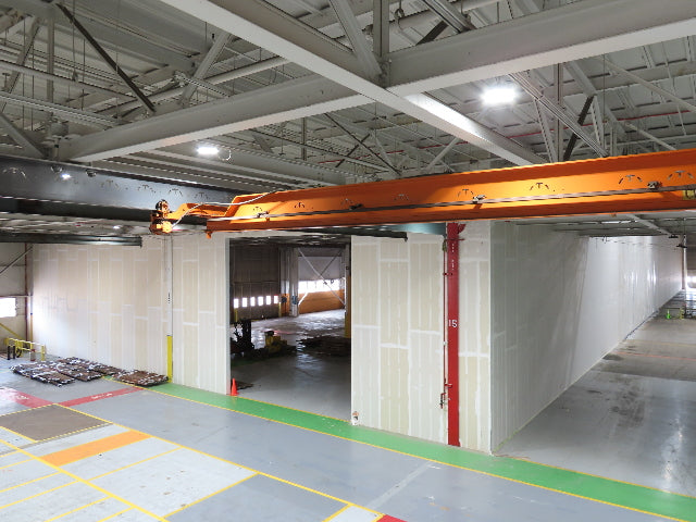 Cleveland Tramrail P&H 2 Ton Single Girder Underhung Bridge Crane 45' 10" Span