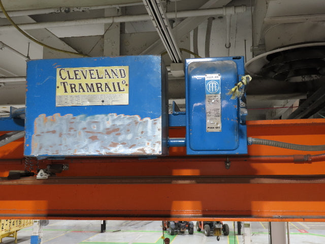 Cleveland Tramrail P&H 2 Ton Single Girder Underhung Bridge Crane 45' 10" Span