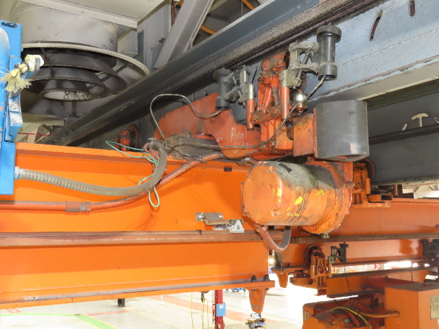 Cleveland Tramrail P&H 2 Ton Single Girder Underhung Bridge Crane 45' 10" Span
