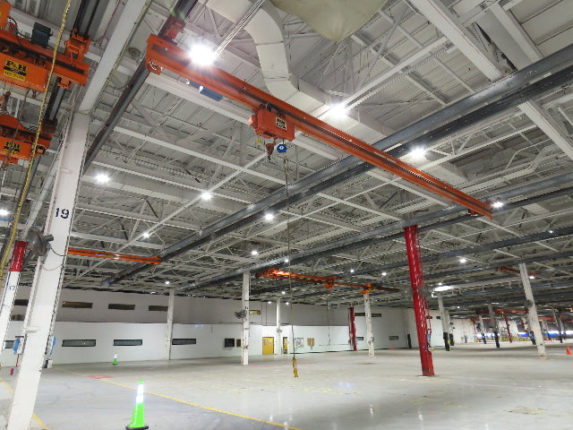 Cleveland Tramrail P&H 2 Ton Single Girder Underhung Bridge Crane 45' 10" Span