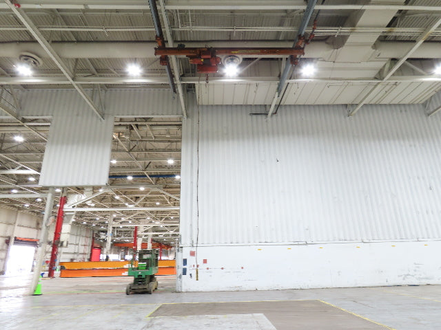 Cleveland Tramrail P&H 1 Ton Single Girder Underhung Bridge Crane 17' Span