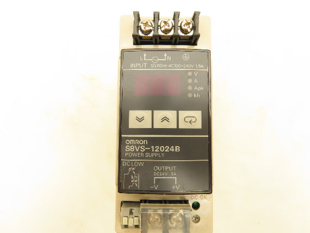 Omron S8VS-12024B PLC Switching Mode Power Supply In 100-240VAC Out 24VDC