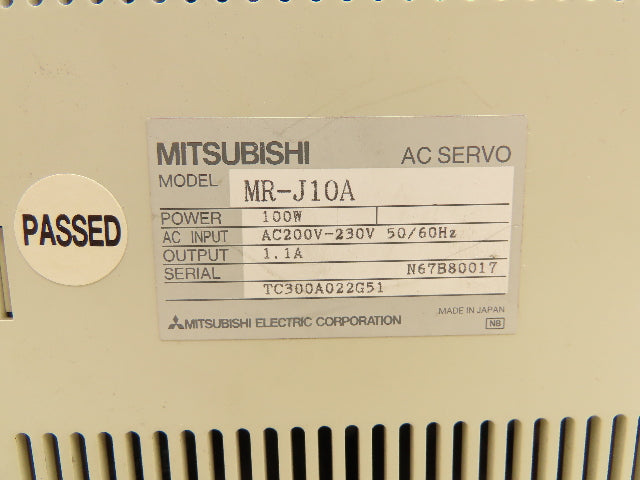 Mitsubishi Electric MR-J10A AC Servo Drive Amplifier 230V