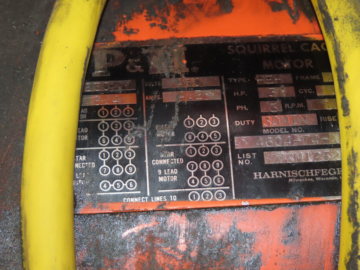 Cleveland Tramrail P&H 1 Ton Single Girder Underhung Bridge Crane 45' 10" Span