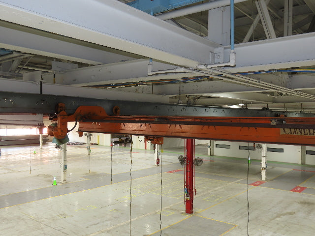 Cleveland Tramrail P&H 1 Ton Single Girder Underhung Bridge Crane 21' 8" Span