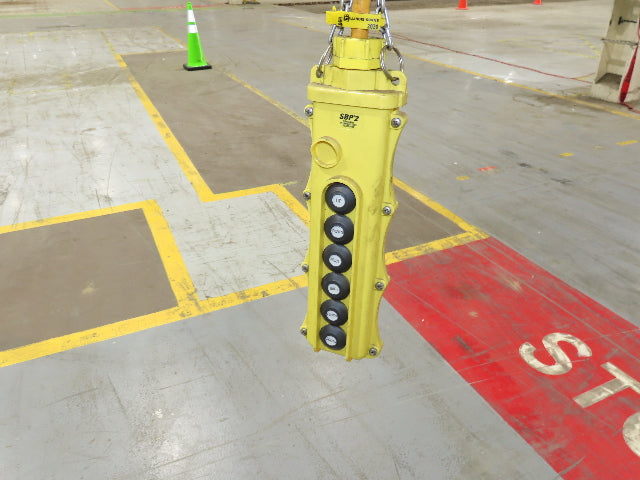 Cleveland Tramrail P&H 1 Ton Single Girder Underhung Bridge Crane 21' 8" Span