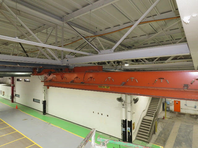 Cleveland Tramrail P&H 1 Ton Single Girder Underhung Bridge Crane 45' 10" Span