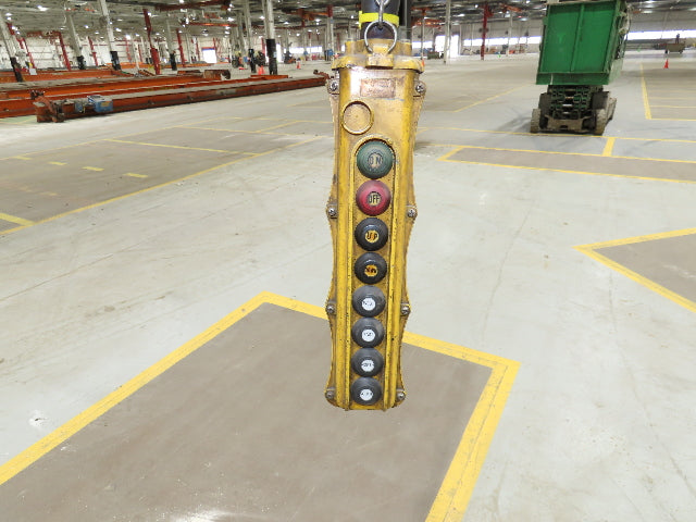 Cleveland Tramrail P&H 1 Ton Single Girder Underhung Bridge Crane 45' 10" Span