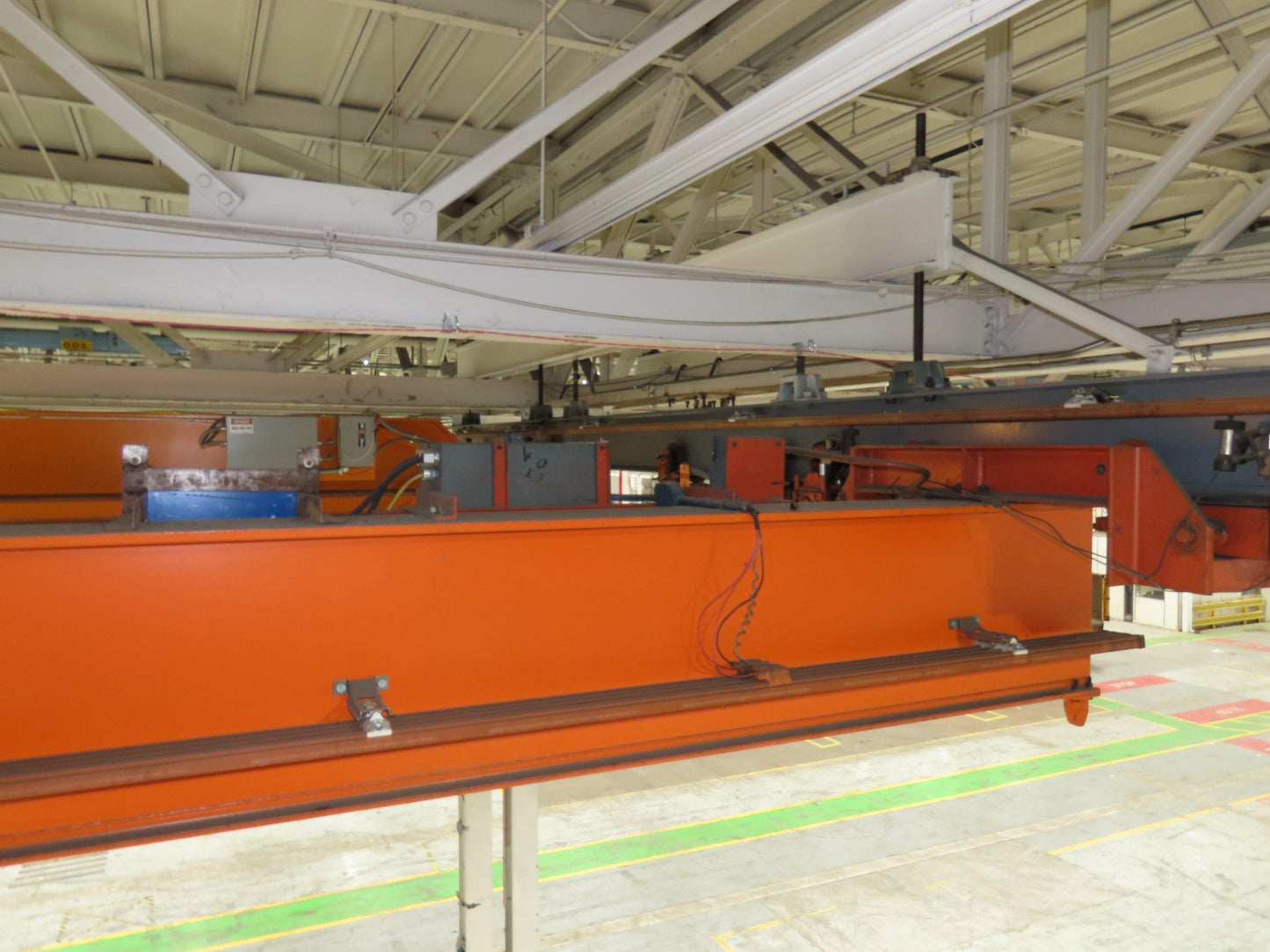 Cleveland Tramrail P&H 3 Ton Single Girder Underhung Bridge Crane 45' 10" Span