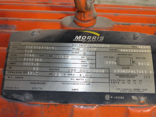 Cleveland Tramrail P&H 5 Ton Single Girder Underhung Bridge Crane 45' 10" Span