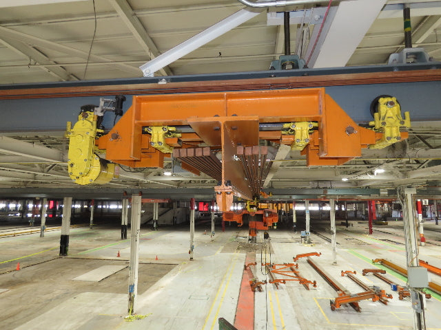 Cleveland Tramrail P&H 5 Ton Single Girder Underhung Bridge Crane 45' 10" Span