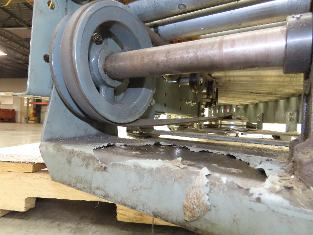 Hytrol 18" x 68" V-Belt Live Roller 45° Curve Conveyor 15" BF 18" Section