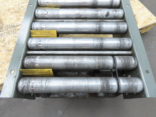 Hytrol 18" x 68" V-Belt Live Roller 45° Curve Conveyor 15" BF 18" Section