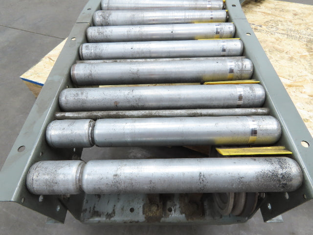 Hytrol 18" x 68" V-Belt Live Roller 45° Curve Conveyor 15" BF 18" Section