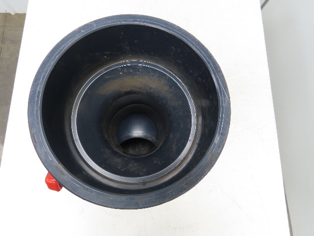 Asahi 111605060 PVC 4" Ball Valve 6" Glue In Socket 2 Way FPM Seal 150PSI