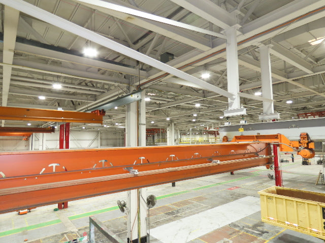 Cleveland Tramrail P&H 4 Ton Single Girder Underhung Bridge Crane 36' Span