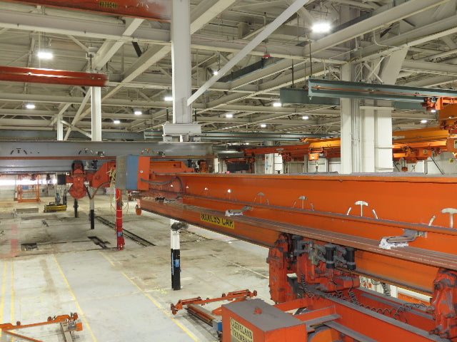 Cleveland Tramrail P&H 4 Ton Single Girder Underhung Bridge Crane 36' Span