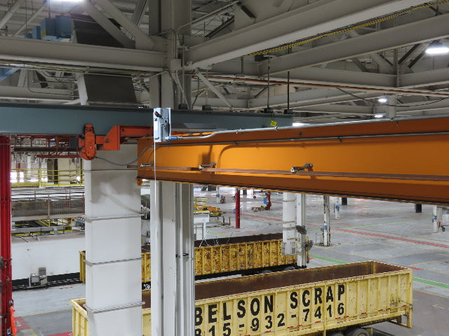 Cleveland Tramrail P&H 4 Ton Single Girder Underhung Bridge Crane 45' 10" Span