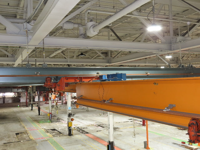 Cleveland Tramrail P&H 4 Ton Single Girder Underhung Bridge Crane 45' 10" Span
