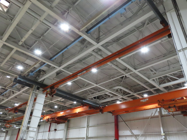Cleveland Tramrail P&H 1/2 Ton Single Girder Underhung Bridge Crane 45' 10" Span