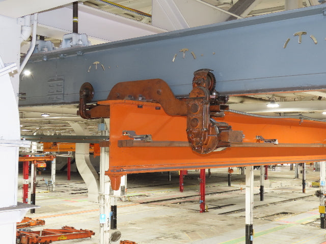 Cleveland Tramrail P&H 1/2 Ton Single Girder Underhung Bridge Crane 45' 10" Span