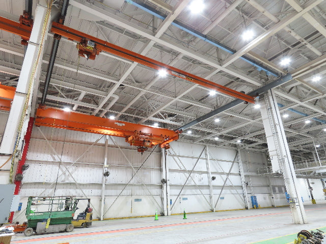 Cleveland Tramrail P&H 1/2 Ton Single Girder Underhung Bridge Crane 45' 10" Span