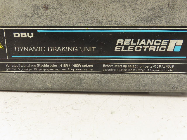 Reliance Electric 837.02.11A DBU-100 Dynamic Braking Unit 415/480V