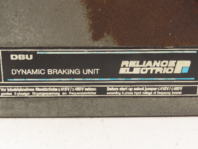 Reliance Electric 837.02.11B DBU-100 Dynamic Braking Unit 415/480V