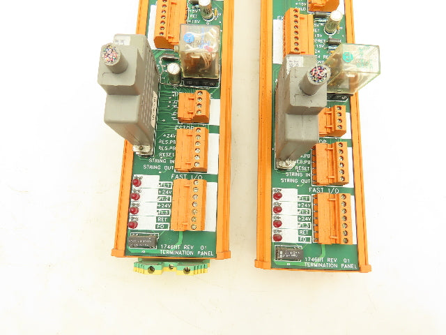 Allen Bradley 1746HT PLC Termination Panel DIN Rail Mount Lot of 2
