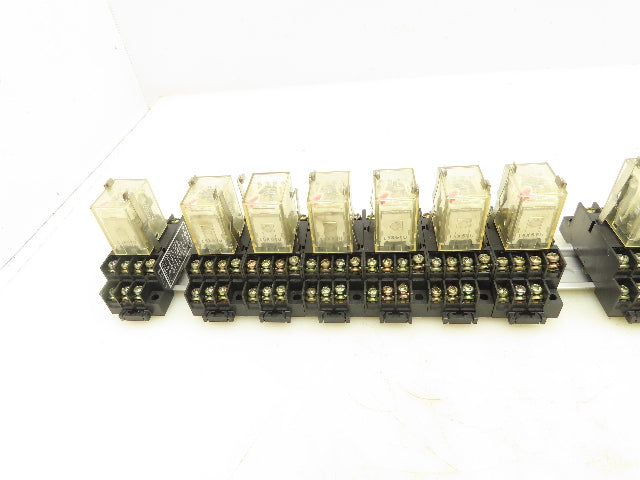 Omron MY4N Socket Relay TP514X2 5A 110V w/Base Lot of 17