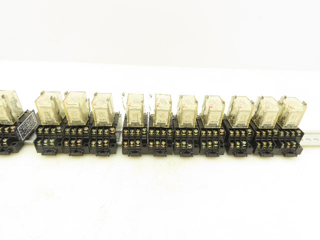 Omron MY4N Socket Relay TP514X2 5A 110V w/Base Lot of 17