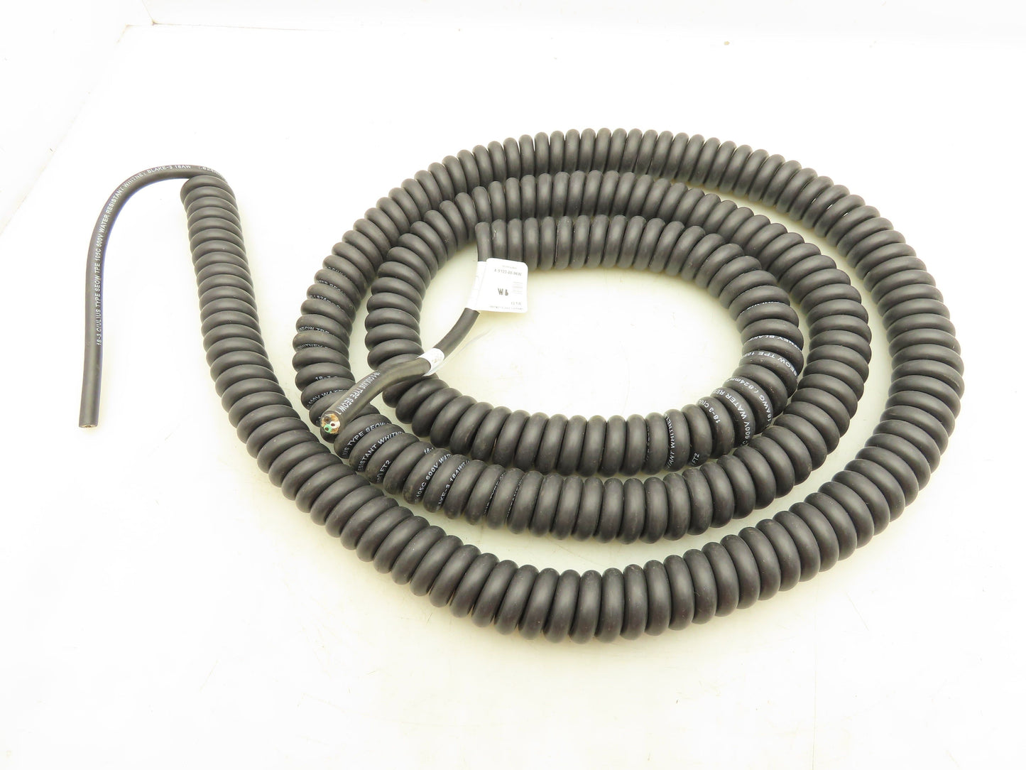 Whitney Blake 4-9123-88-96W Retractile Cord Cable SEOW 3 Wire 18Awg Coiled 8'