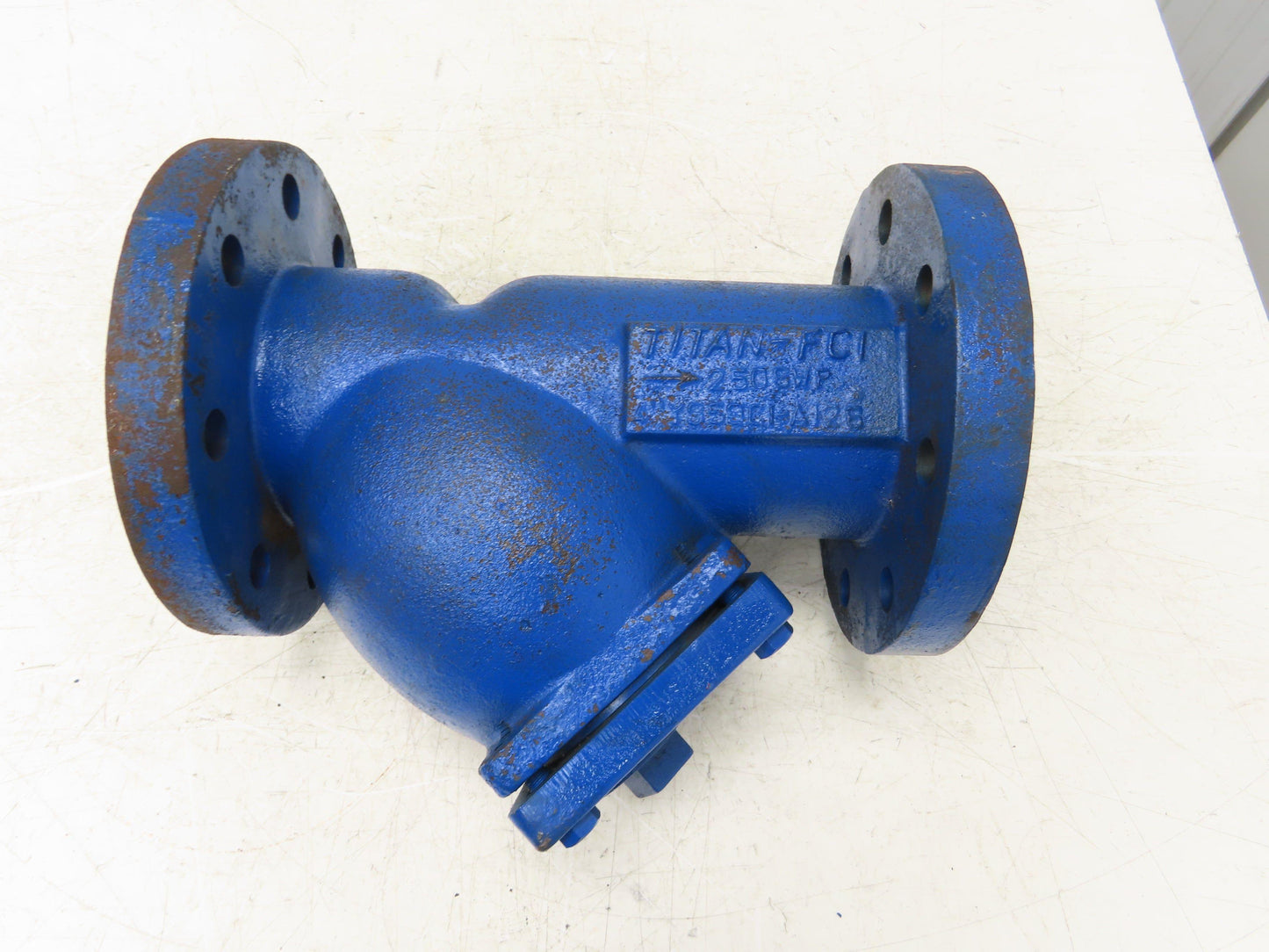 Titan FCI YS59 Cast Iron Wye Strainer 4" Y Class 250 SWP