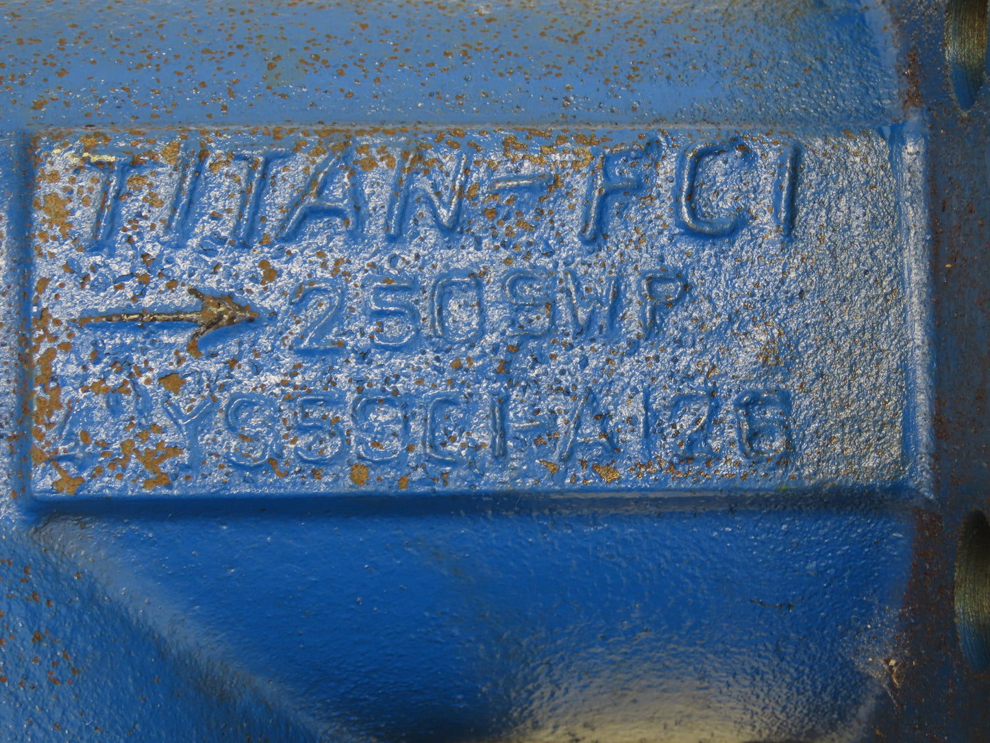 Titan FCI YS59 Cast Iron Wye Strainer 4" Y Class 250 SWP