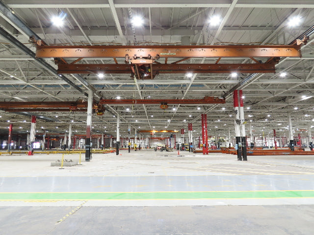 Cleveland Tramrail P&H 6 Ton Double Girder Underhung Bridge Crane 45' 10" Span